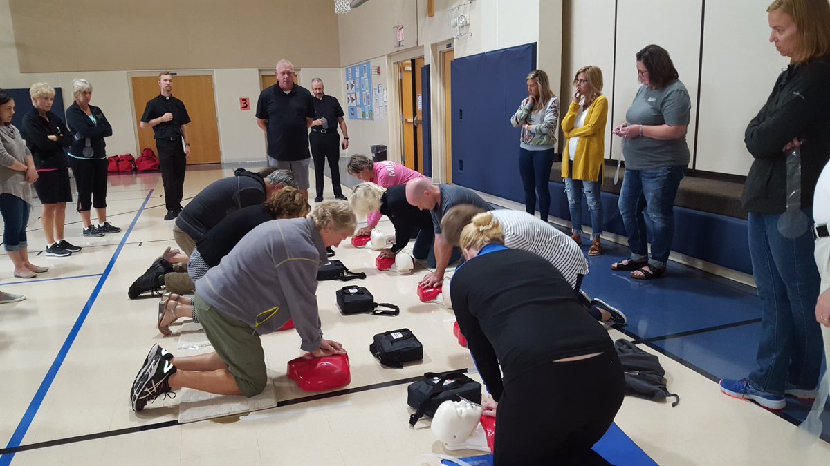 Thursday Photos of the Week: The staff on Saint Andrew Catholic Church and School spent much of Tuesday earning Red Cross certification in CPR, AED and basic first aid. Prayers for a blessed and safe academic year!