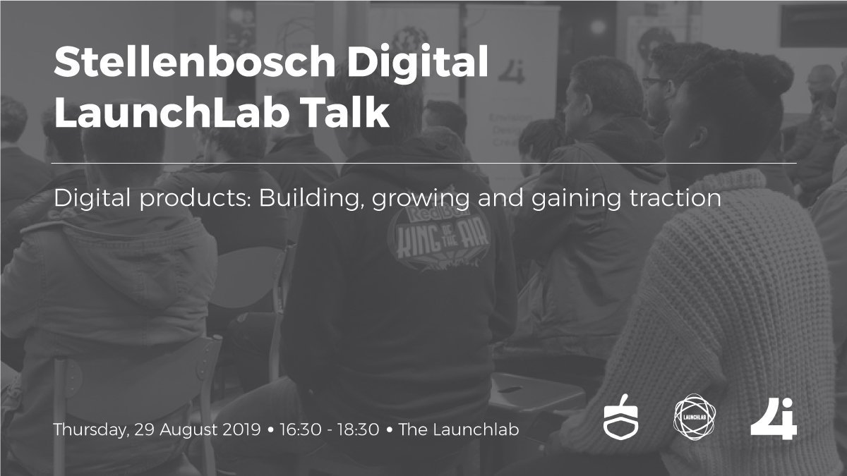 It's not too late to join us at our Stellenbosch Digital LaunchLab Talk later today.

16:30 - 18:30 at the LaunchLab.

Book your seat here: qkt.io/Pbg4BC

@TheLaunchLab @4imobile