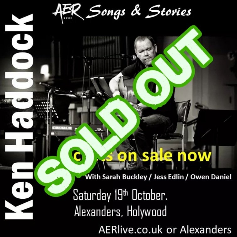 Yip it's happened...
 7 weeks before the show.. our Songs and Stories with Ken Haddock it has SOLD OUT!!!

#wearelovers 
#standingupforAmy
#lovelocallive