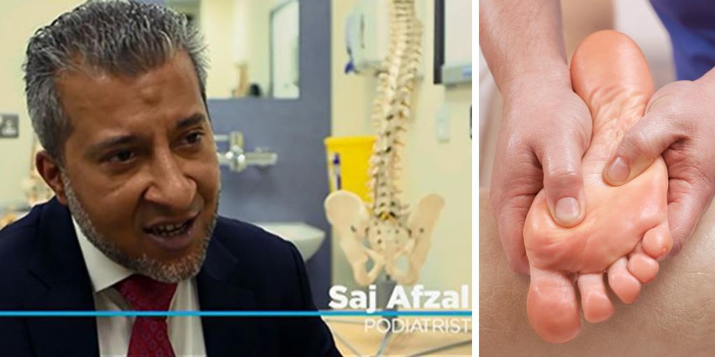 thelondonclinic's tweet photo. Another chance to watch our foot care specialist, Mr Sajj Afzal, on @ITVโs #SaveMoneyGoodHealth, as he gives advice on dealing with ingrown toenails and looking after your feet: https://t.co/MIa4MD2ltf
@sajafzal @LSpineClinic @twofourtweets #footcare #podiatry https://t.co/ChT40vrNwO
