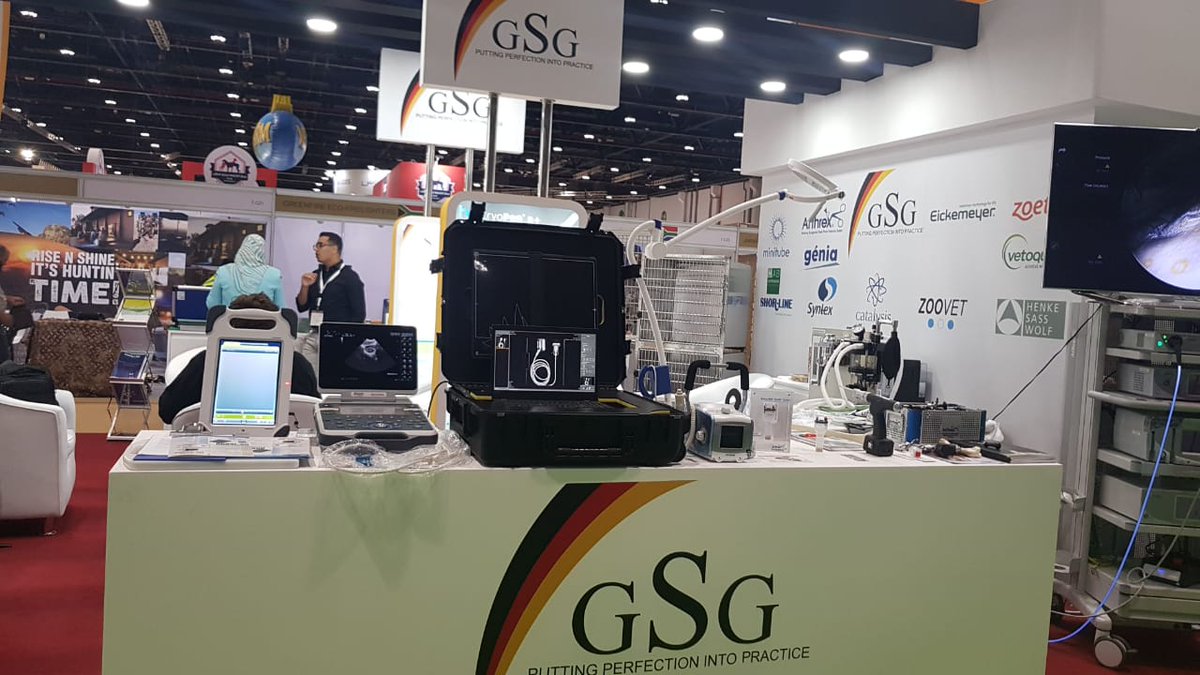 GSGroupco's tweet photo. 3rd day at ADIHEX2019... GSG as its best... come and visit our stand as we showcase and answer all your veterinary needs.

We look forward to seeing you at STAND 7.D20

#ADIHEX2019
#3rdDay
#GermanStandardGroup
#PuttingPerfectionintoPractice https://t.co/idXsTVP5FF