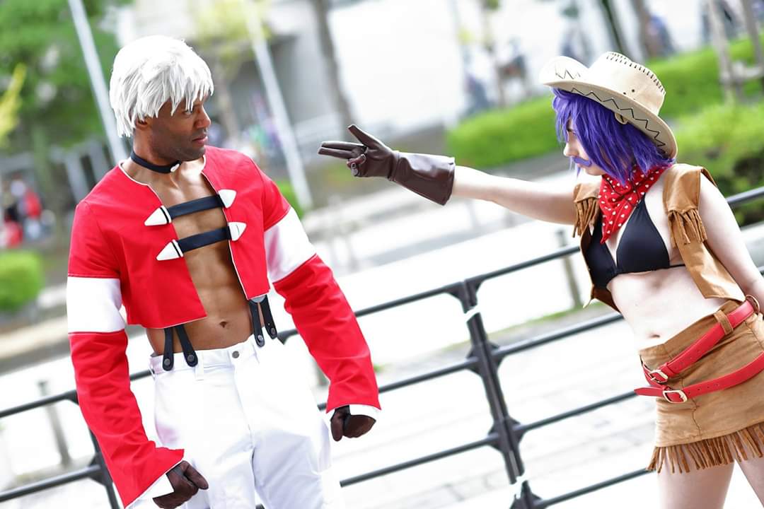 Whodigiya's tweet photo. "喧嘩が強い上に男前..." Yashiro has become my new favorite #KOF #cosplay. He's cool, handsome, and strong... One day I aspire to be at least one of those things!
Chris: @machidarisucos
Love Heart: @capt_naru
📸 @gao_pic
#KOF25th #SNK
#コスプレ #コスプレヤー https://t.co/I4QXdLJaHR
