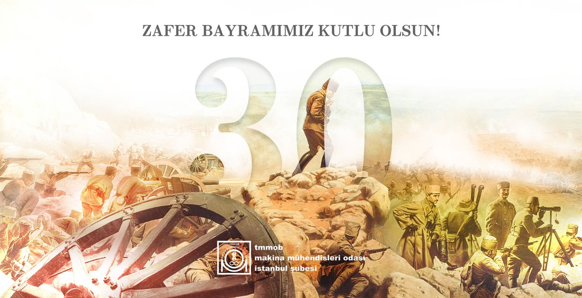 Emperyalist işgale boyun eğmeden kurtuluş için büyük bir direniş sergileyen halkımızın, Gazi Mustafa Kemal Atatürk önderliğinde kazandığı bağımsızlık mücadelesinin 97. yılını selamlıyoruz.

Zafer Bayramımız kutlu olsun!
Battal Kılıç - Şube Yönetim Kurulu Başkanı

#ZaferBayramı