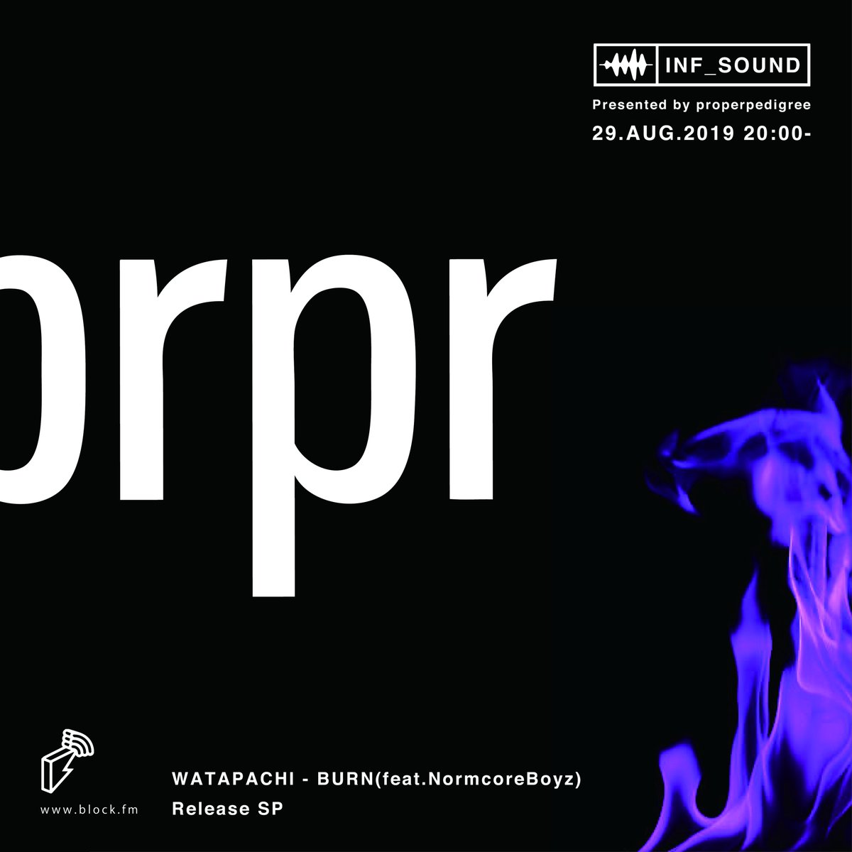 blockfmjp's tweet photo. 始まりました!! #INF_SOUND by @properpedigree 
特番放送！今回は先日リリースされたWATAPACHIの最新楽曲BURNにてコラボを果たした @Normcoreboyz_ を迎えお届け🔊✅MARZYのLive Mixも🎛🔥  #PROPERPEDIGREE #_prpr_

放送はこちらから！
https://t.co/PdoSwcDQQ5 https://t.co/g47DPhEJj4