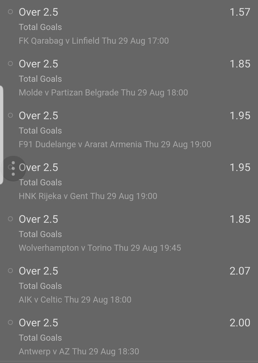 FFT__Mo's tweet photo. Morning. My attempts for today's ropey dopey league. 12 fold 1.5 overs acca & 7 fold 2.5 overs acca #LottoLuck https://t.co/Cz9q2ZK0bK