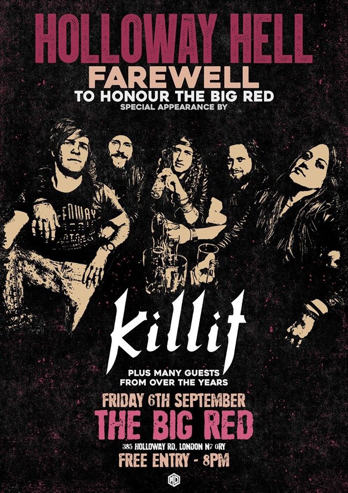 We've organised a special show Fri 6th Sept with lots of our talented musician friends joining the stage during the night. Come join the party and say farewell to one of the best ever rock venues in London. Free entry! 🤘🏻 #bigredlondon #keeplivemusicalive #RockMusic