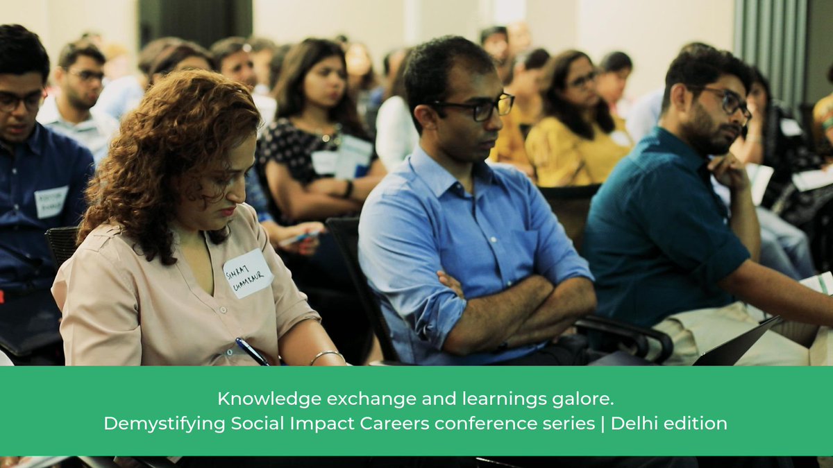 Sharing snippets from our Delhi edition as we count days to be in #BLR!
8 days to go for our event Demystifying Social Impact Careers/
#PurposeCareers
Registrations open to all those interested in making a living while making a difference. zcu.io/Lfio