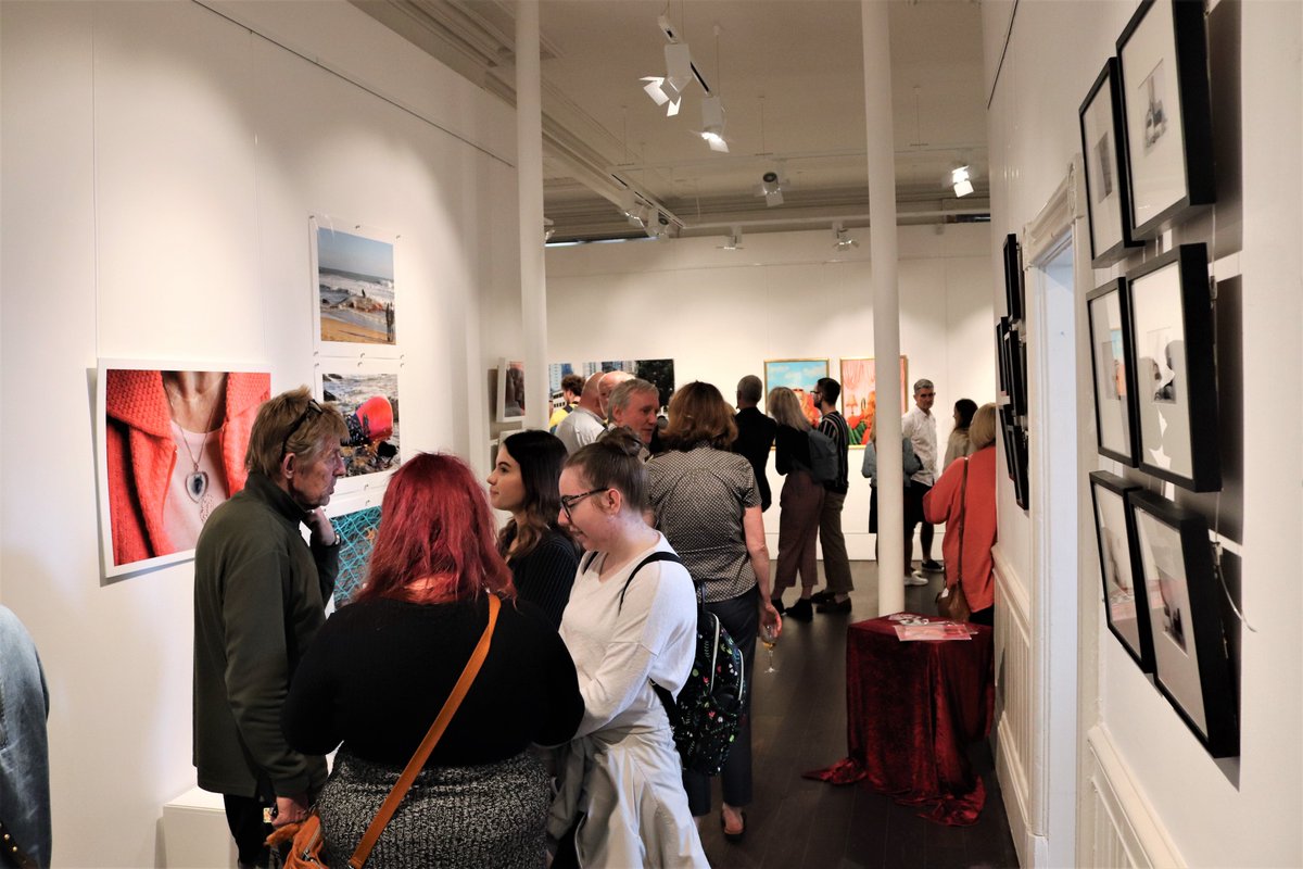 StreetLevel_'s tweet photo. A fantastic opening last weekend at Dunoon Burgh Hall for #Futureproof2019. Pictured here are some of the exhibiting artists and winner of the Futureproof prize Hannah Crooks. Congratulations also to Kat Gollock the 2019 recipient of the Jill Todd Photographic Bursary Award. https://t.co/q8jml1AbUt