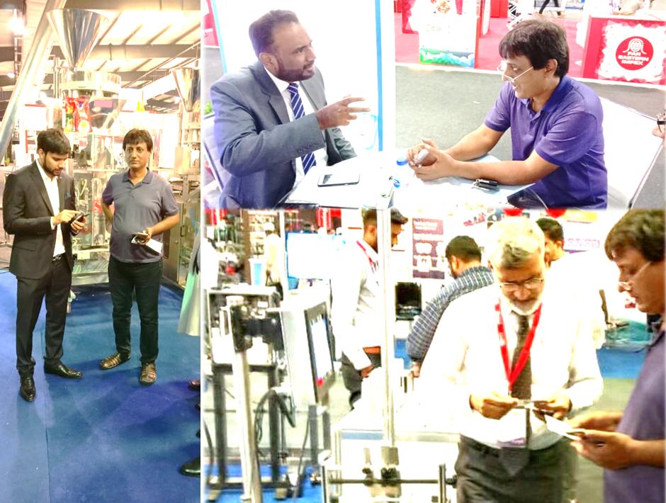 GNS Pakistan Team busy in finalizing modern machinery solutions at Exhibition.