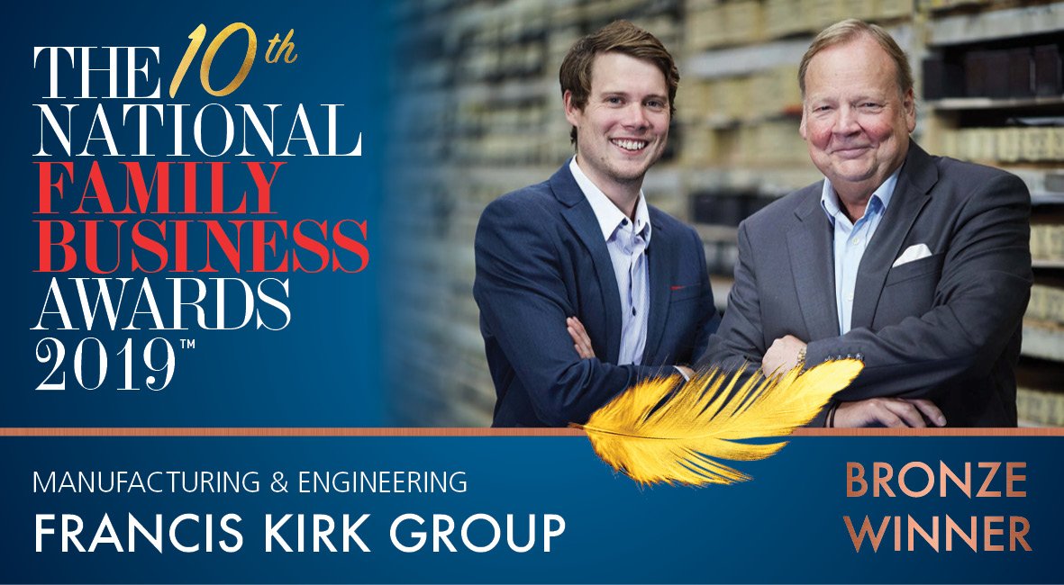 Francis_Kirk's tweet photo. #ThrowbackThursday to our success at the National Family Business Awards, have you read our article on the win yet? Follow the link below! #NFBA2019 #BusinessAwards #KirksFirst https://t.co/Dr4T8q3oJf https://t.co/vpFtHQ71K7