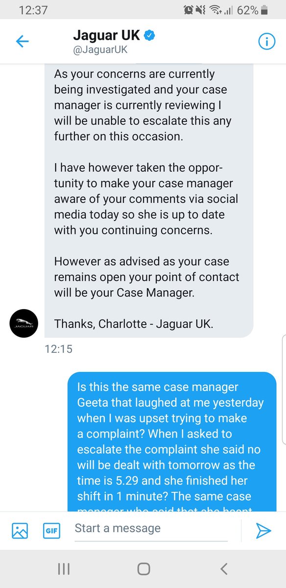 Katie_Mercer's tweet photo. @JaguarUK showing brilliant customer service again... frustrating is an understatement! I just want a car I can drive without having problems every other week and a customer service manager who actually knows how to deal with customers/ complaints! https://t.co/Zt0HB4K8WI