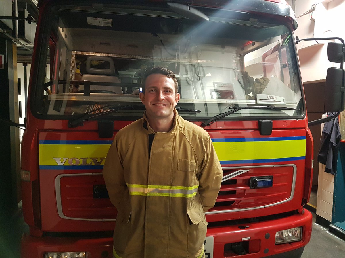 stammer's tweet photo. 'The thought of going into a school and talking about fire safety was more daunting than running into a house engulfed in flames.' Read firefighter Peter's story on our website https://t.co/J5POYLAJna #stammering https://t.co/9Uwqc62YDx