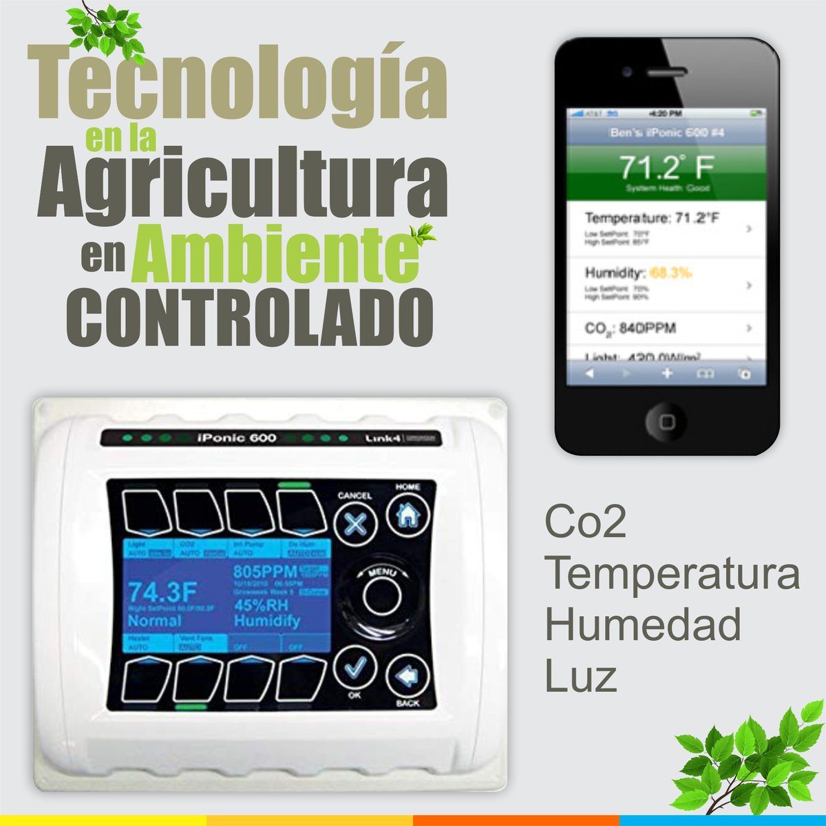 ICCEAlatam's tweet photo. Hay varios aspectos increíbles en la #Agricultura en #Ambiente Controlado, uno de ellos es el uso de #Tecnología que nos permite controlar la temperatura, humedad, Co2, la luz para fotosíntesis de las plantas y otros aspectos. https://t.co/VY9oTWTh3g