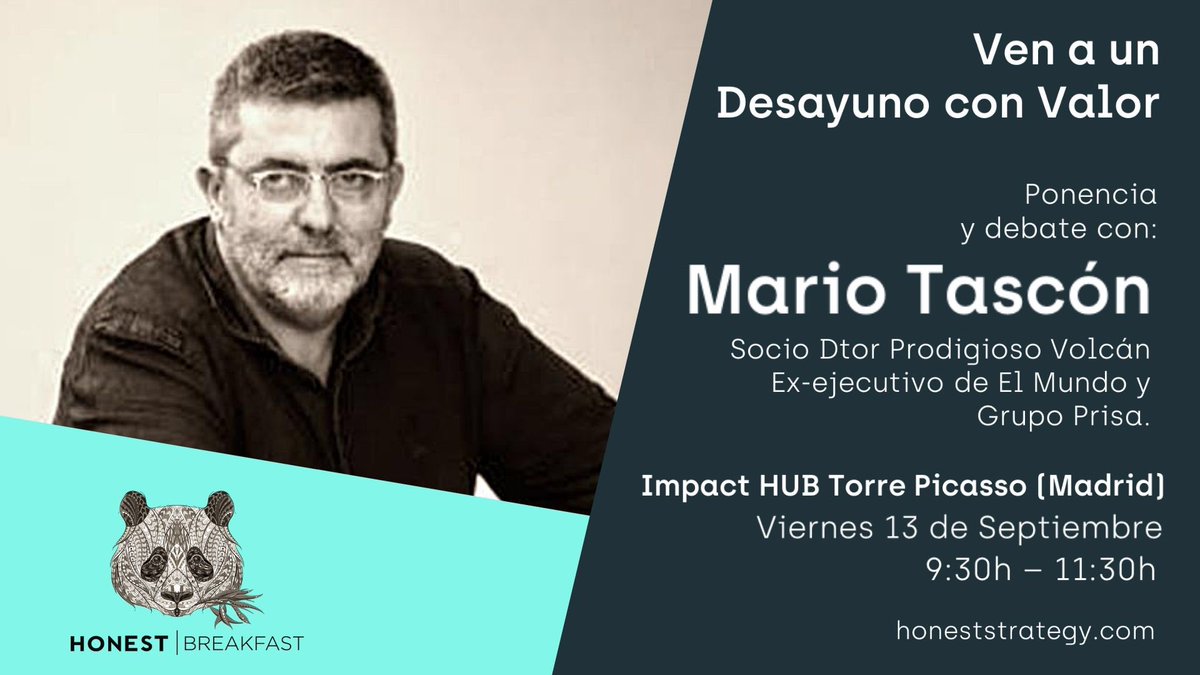 HonestStrategy's tweet photo. ¿Cómo sería una comunicación que genere confianza, fidelización, afecto, leads, recomendaciones sinceras y honestas...?
Éstas y más cuestiones con el experto @mtascon en el #HonestBreakfast del VIERNES 13 SEP en @ImpactHubMAD ¿Te apuntas? 🖇 https://t.co/uUZZqCtVPY
#HonestClub https://t.co/6EnYtjrR1L
