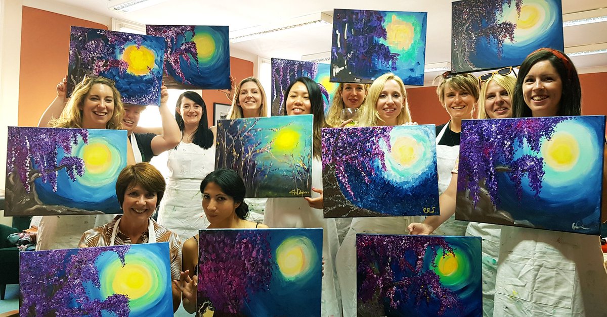 Paint by Wine at Studio LX tweet media