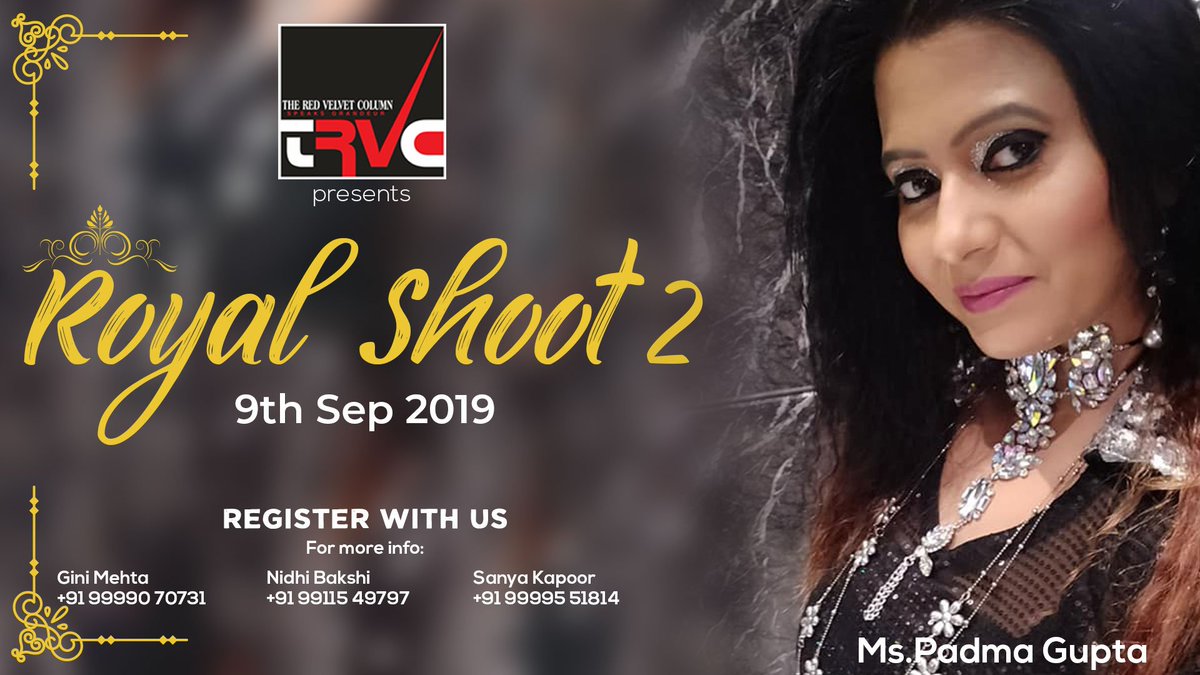 RSbyTRVC's tweet photo. Our Beauties are all set for #RoyalShootbyTRVC.. Register yourself to experience a fun wrapped Day of togetherness. https://t.co/NARgEwQpqh