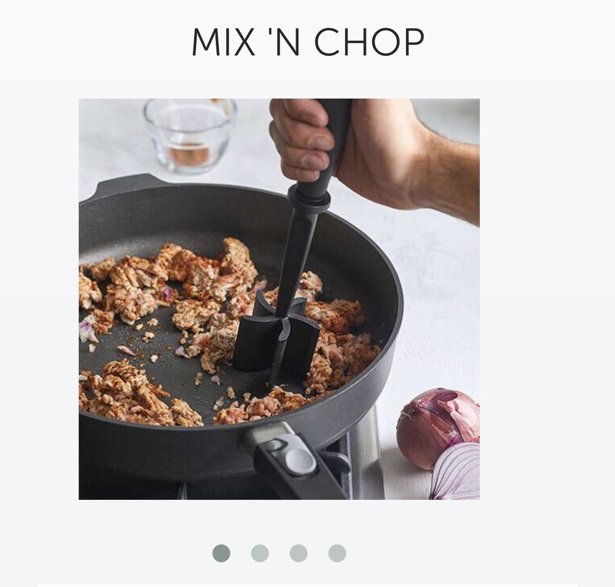 Bres Pampered Chef on X: I own a Mix 'N Chop and can tell you it works  great! Even my Dad was skeptical of this at first and once he tried it