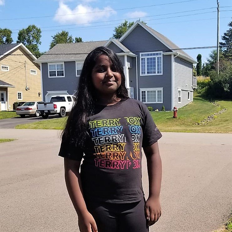 TerryFoxChtown's tweet photo. Check out the lovely Victoria sporting the 2019 Terry Fox Run t-shirt! You can get this awesome shirt for only $20, buy it on race day or arrange to purchase ahead of time by emailing TerryFoxChtown2019@gmail.com. All proceeds from t-shirt sales go to the Terry Fox Foundation. https://t.co/fE7GooHBjc