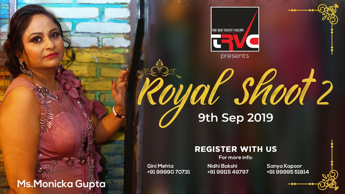RSbyTRVC's tweet photo. Our Beauties are all set for #RoyalShootbyTRVC.. Register yourself to experience a fun wrapped Day of togetherness. https://t.co/rvvuARim7y