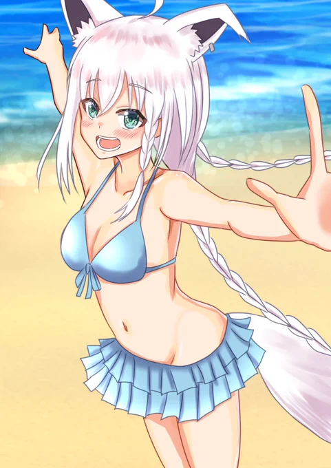 水着可愛いかったぞ白上ィ!!

 #絵フブキ #ホロライブサマー 