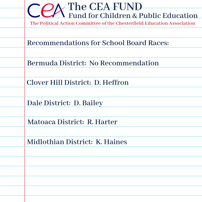 ChesterfieldEa's tweet photo. The @ChesterfieldEa FUND Committee has sacrificed a great portion of their summer to do the necessary work of recommending candidates that will support public schools. #StrongPublicSchools2020 #VEA4Kids #StickWithTheUnion https://t.co/ozhxUkUoJE