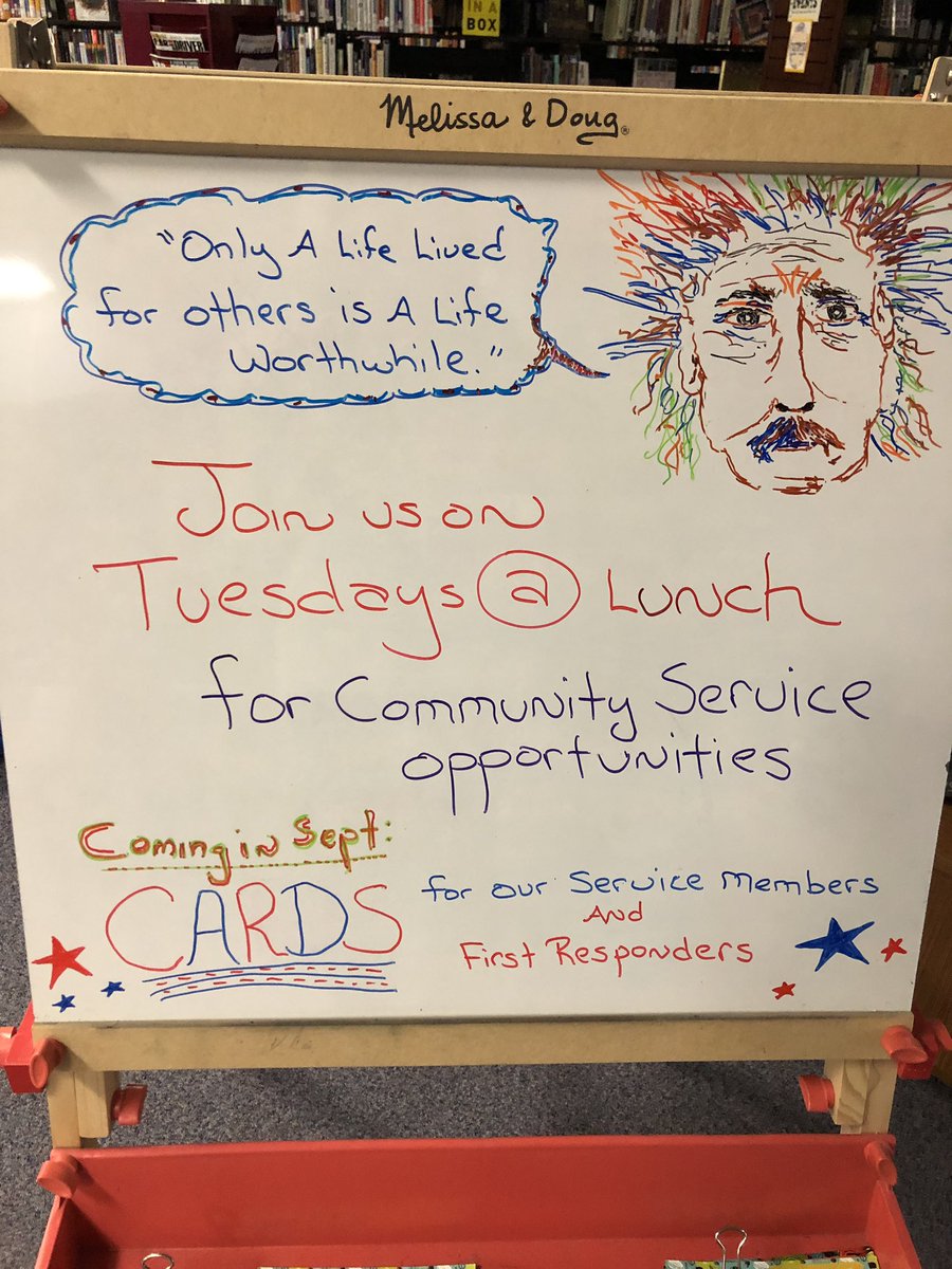 RobintobinTobin's tweet image. Community service opportunities starting. #tvhs #library #librarylife
