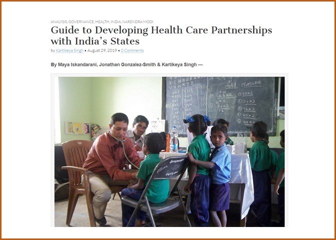 As part of our project to assess Indian states' healthcare gaps/ partnership opportunities with @innovationsinhc, a new blog post on how best to approach states with partnership ideas. Based on dozens of interviews and state engagement. 

bit.ly/2zwMfks