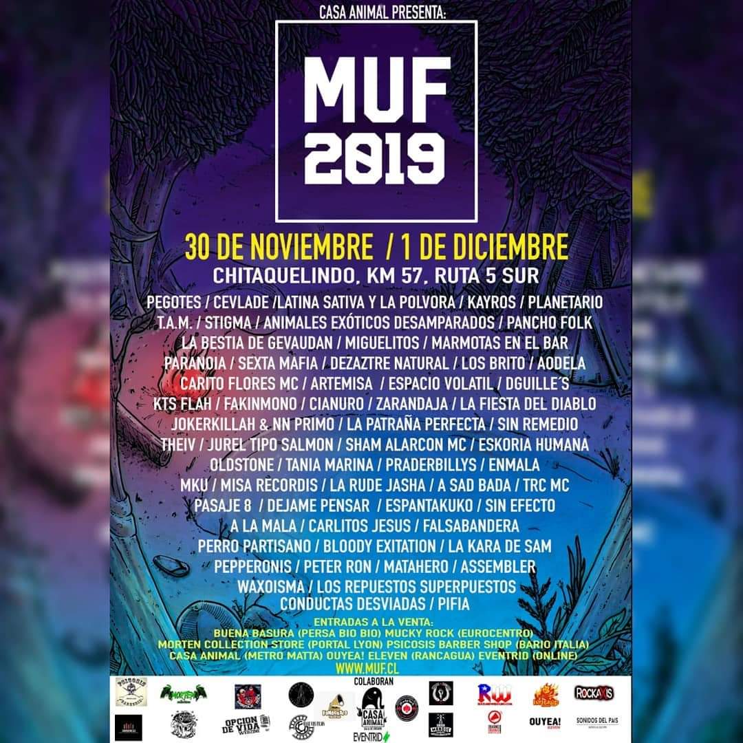 Se confirma tremendo festival de música independiente!
Estaremos en MUF 2019 🤘
Consigue las entradas en eventrid
eventrid.cl/eventos/muf/mu…
