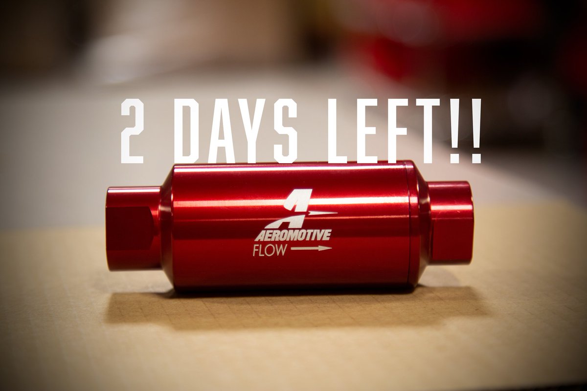 2 DAYS LEFT! 💲
P/N 12301:
- In Line 10-m Fabric Element
- ORB-10 port
- $25 cash back
Visit our website for more information
Link: aeromotiveinc.com/current-promot…
Sale ends 9/1
#wearefueldelivery #aeromotive #aeromotivefueled #fueledbyaeromotive #seriousfuelsystem #fuelsystems #rebate