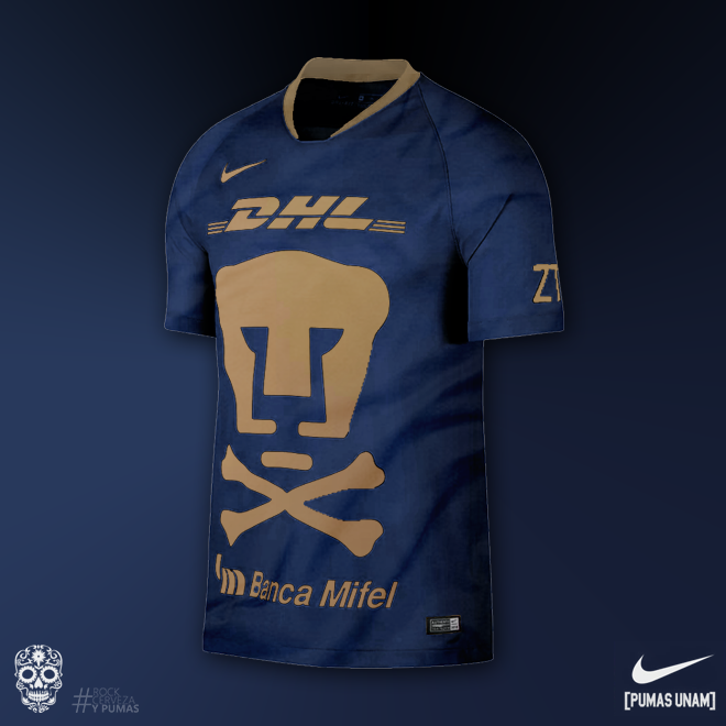 pumas unam jersey dia de los muertos