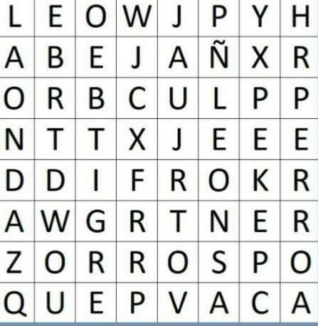 Encuentra 6 nombres de animales 
RT ➡️ LOGRADO
FAV ➡️ NO LO LOGRE