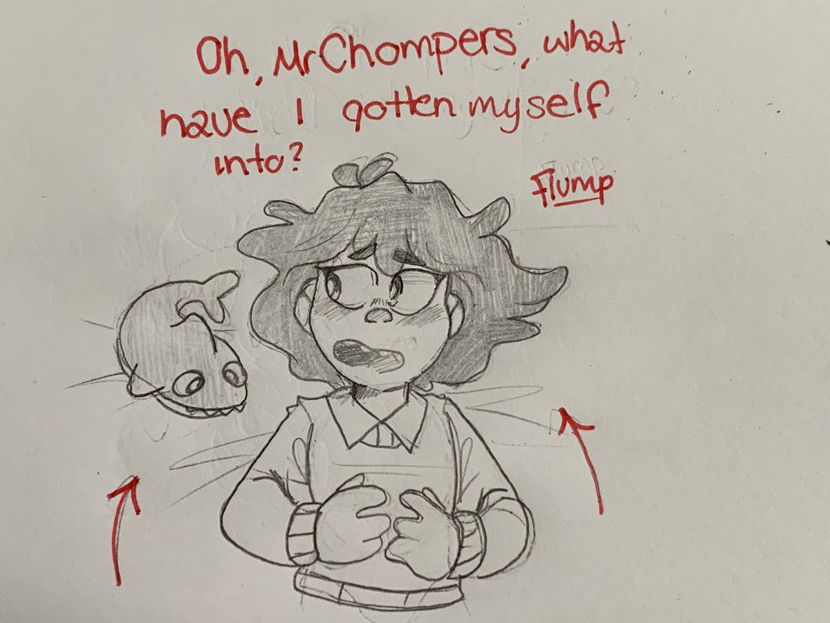 [3.30] he has a plushie called Mr Chompers it’s a shark and he’s baby