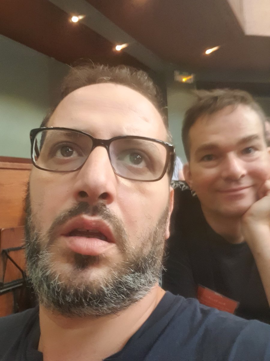 zehavoc's tweet image. Omg Kim Gerdes photobombed me unbeknownst to my own free will (omg how much I love this translation 🤣) #SyntaxFest2019