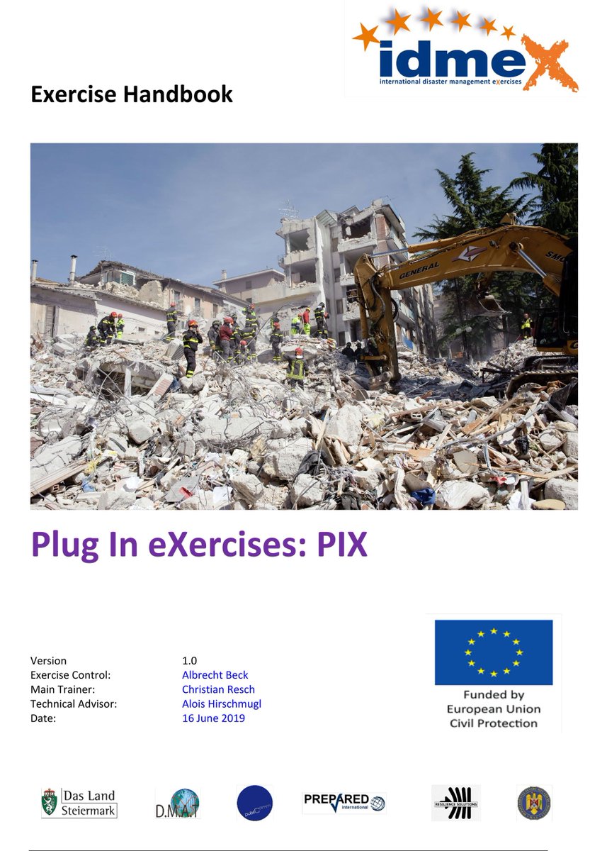 idmex_eu's tweet photo. PIX, the new type of exercise. 2018, DG ECHO issued a call for "Plug In Exercises". A Civil Protection exercise should participate in another exercise to improve interoperability, coordination and hand over: "Caribbean Coast 2019" was born. IDMEX will inform you frequently... https://t.co/nXVvbAqc5A