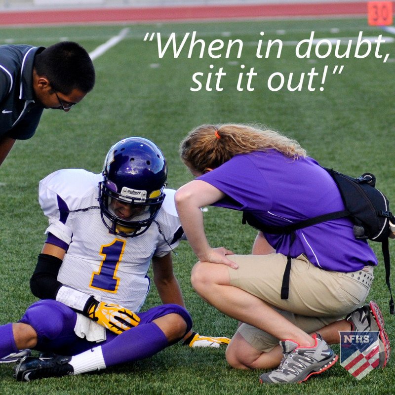 GHSTrojans's tweet photo. NFHS_Org: With requirements of removing individuals from games who have #concussion-like symptoms, to the reduction of contact in practice, to the continued education efforts, the focus on risk minimization has never been higher.

"When in doubt, sit it … https://t.co/pKEd0hGzsK
