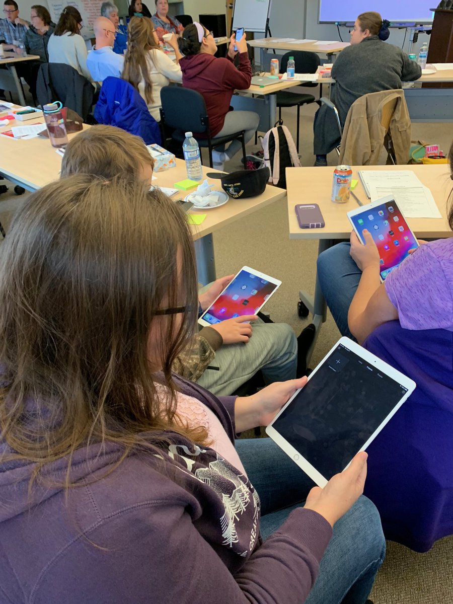 RobMcMn's tweet photo. Day 3 of #digitalNWT - today we’re working with adult educators from @AuroraCollegeNT to cover online risk management with @crystalfraser and explore language apps with @MayangAlva & Kendra from @SLISUAlberta https://t.co/Ha3kANgnYZ