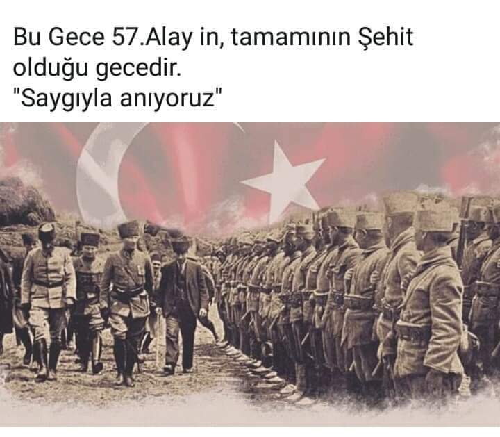 Can dostlar! 
30 Ağustos zafer bayramına doğru! 
Aşını ekmeğini ,
Bir bardak ayranını ,
Oğlunu ,
Eşini ,
Öküzünü , kağnısını ,
Çoğunun battaniyesini mühimmat üzerine örten! 
Analar, bacılar , dedeler !
Atatürke omuz veren yiğit insanlar! 
Bu vatan hepinize minnettardır.
Zafer! !!