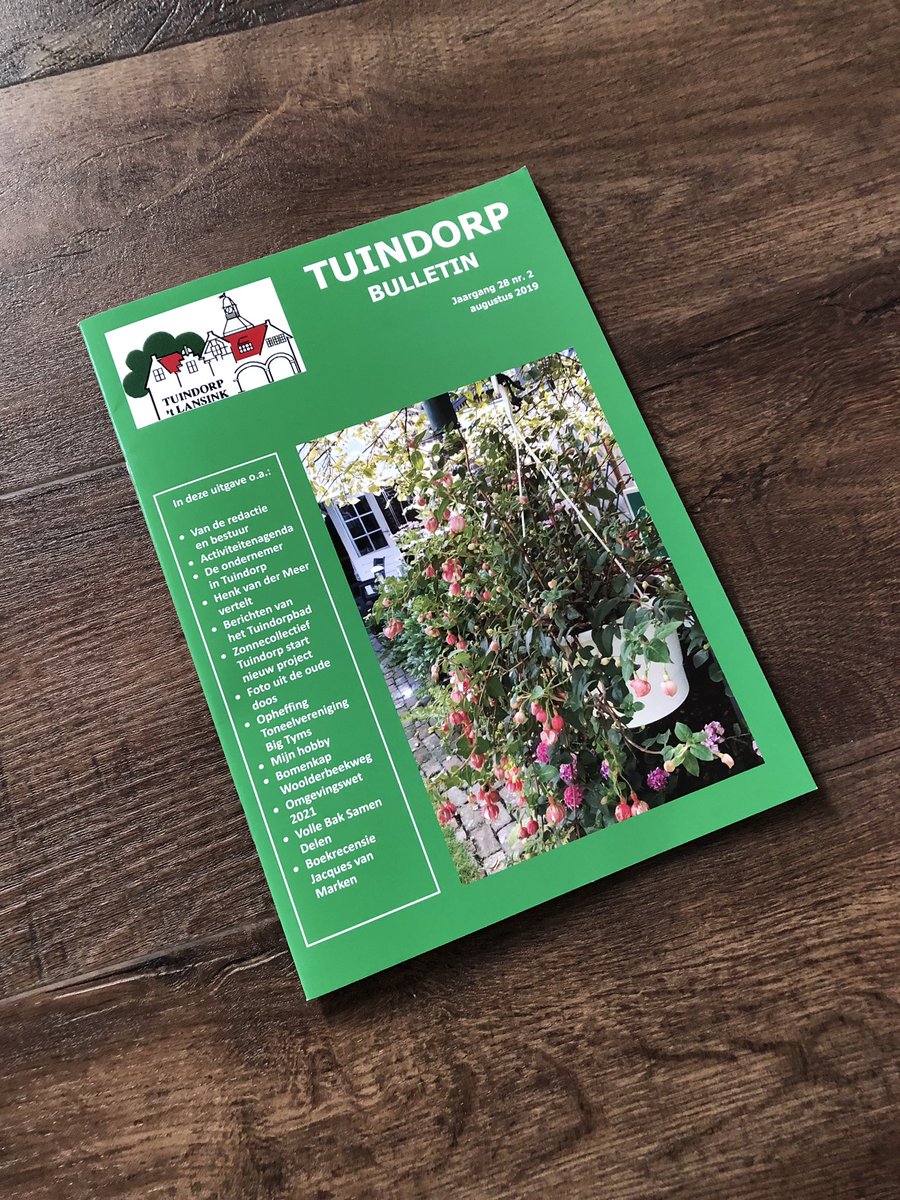 Jaargang 28, nummer 2! De nieuwste editie van ons wijkbulletin met nieuws, geschiedenis, achtergronden en de evenementenkalender. Voor en door wijkbewoners! #tuindorpbulletin #tuindorplansink #hengelo