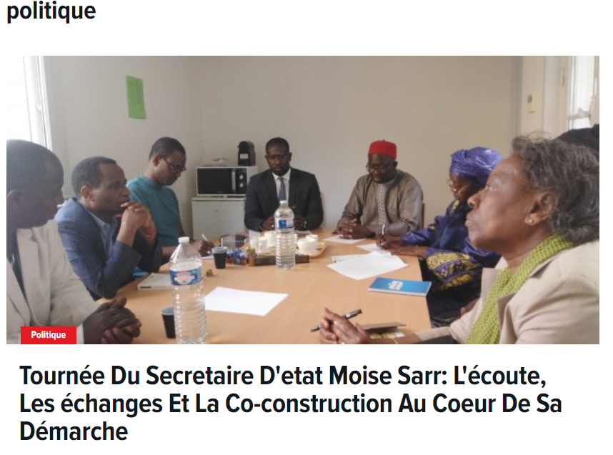 EMRGENCETIME's tweet photo. Après avoir effectué quelques déplacements en Afrique du Sud, au Gabon, en Côte d’Ivoire et au Bénin, le Secrétaire d’État chargé des Sénégalais de l’Extérieur, Moise SARR est allé à la rencontre des Sénégalais de la Diaspora, établis en France. https://t.co/iDQY7tRGKm