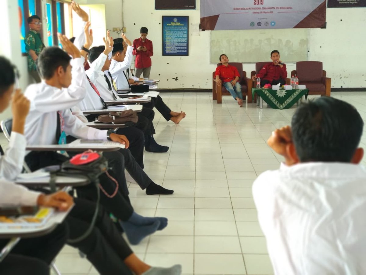 SShabran's tweet photo. Masa Ta’aruf (MASTA) Ikatan Mahasiswa Muhammadiyah 2019 Pondok Hajjah Nuriyah Shabran UMS.
#Santrishabran #pondokshabran #kadermuhammadiyah #muhammadiyah #ums #mastaimmums2019 #imm https://t.co/phyvFFwao2
