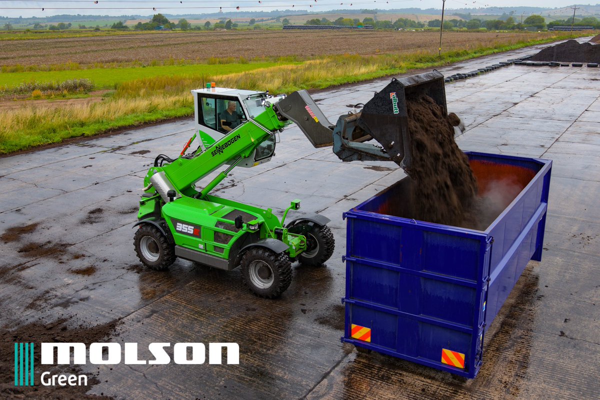 GreenMolson's tweet photo. Great to catch up with Nigel Baker and his new @SENNEBOGEN_mk 355E high rise loader!
You can see this machine on our stand at the @RWM_Exhibition on the 11th & 12th September at the NEC (outdoor area).
#sennebogen #355e #compost #recycling #molsongreen #molsongroup #rwm19 https://t.co/4zkBmDfEkT