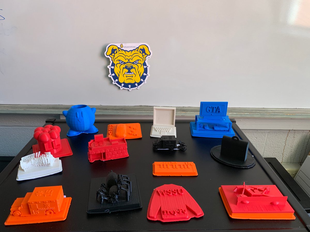 NCAT_VIL_MM's tweet image. Our #NCAT #VILMM scholars created 3D emergency vehicles to address the natural disaster they researched. They 3D designed and printed something that represents them or their future. They researched climate action careers such as meteorologists,environmental engineers and more.
