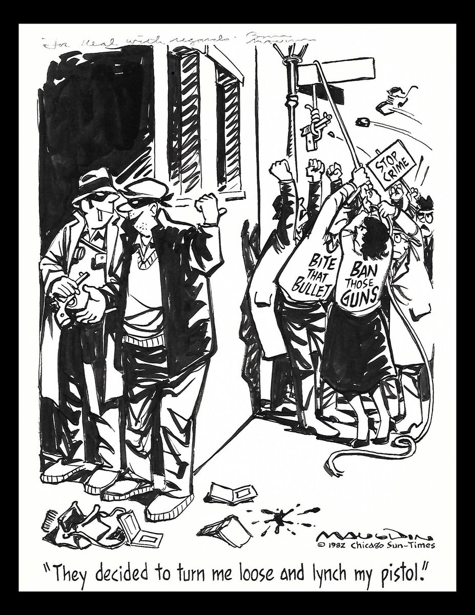 ChrisKnox_AZ's tweet photo. Bill Maudlin sent this original cartoon to Neal Knox sometime in the 1970's. I believe Maudlin was a subscriber to #Handloader or #Rifle magazine, maybe both. In any case, some things never change. #TBT #Maudlin #NealKnox https://t.co/YkeqO6m4lX