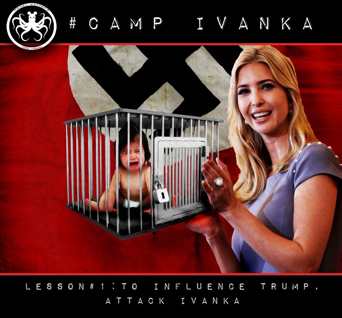 MeMilo's tweet photo. @IvankaTrump @realDonaldTrump @BLS_gov What about the kids in cages #TotallyForgotten https://t.co/CPUZKiStZj