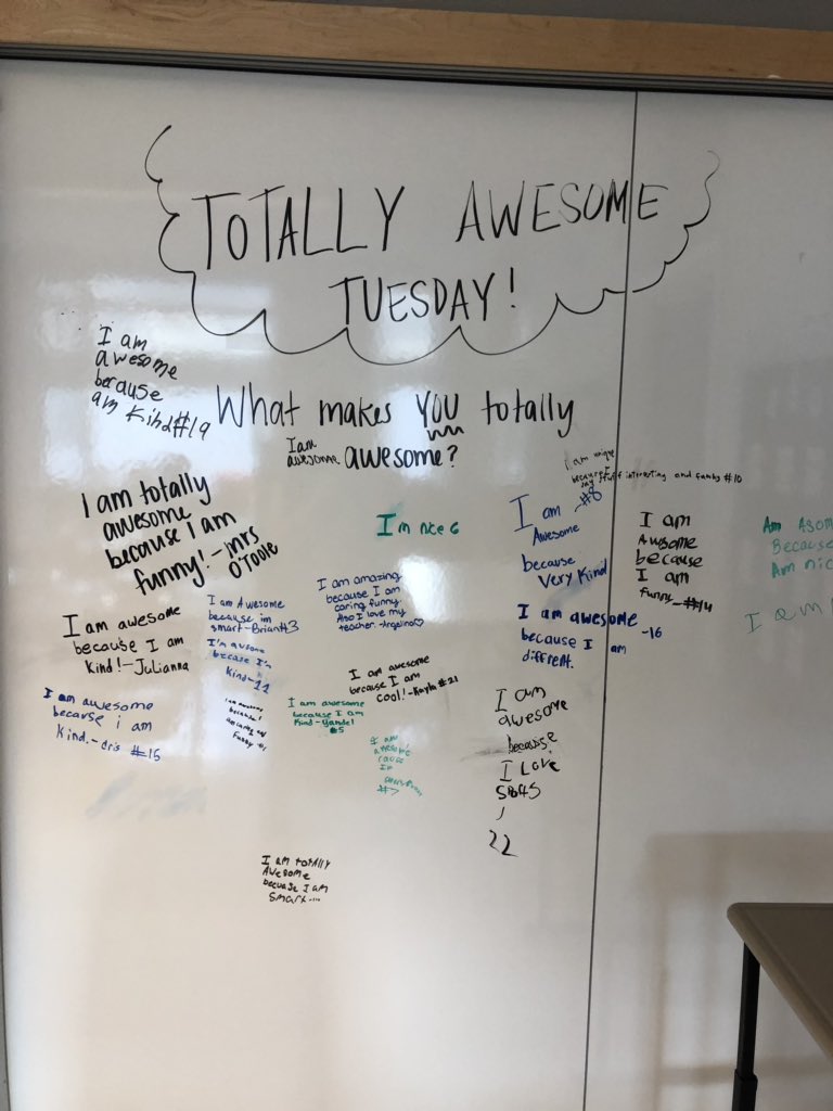 MrsOToole5's tweet photo. We answered our first whiteboard question! https://t.co/kvGa3oL8of