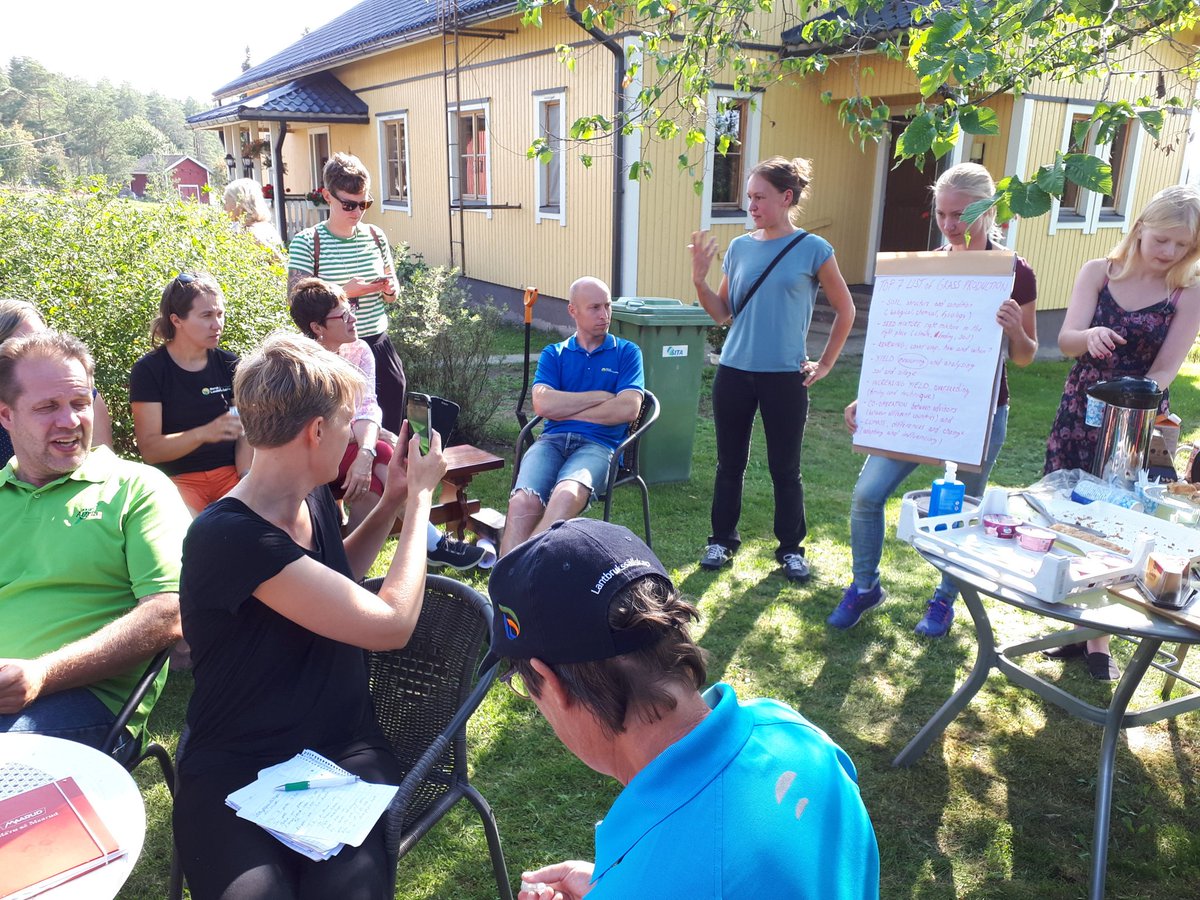 EllaAnu's tweet image. Grassland advisors from Finland,Sweden&amp;amp;Norway got together for 2 days workshop in western Finland to share discussion group systems best practises together #discussiongroups #bestpractises #grassland #enthusiasticpeople @ProAgria