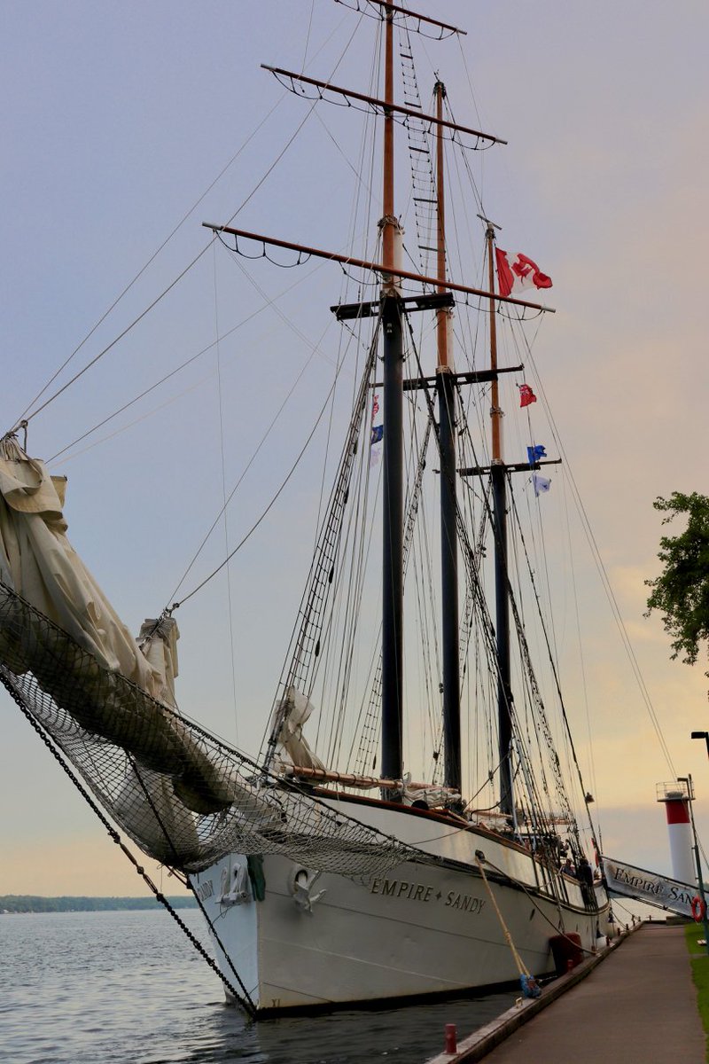BrockvilleTour's tweet photo. Look who arrived yesterday - The #EmpireSandy is at Blockhouse Island a little early for @TallShipsBV! Just another reminder that #TallShips is just a few days away!! https://t.co/Wmx36sgoIF