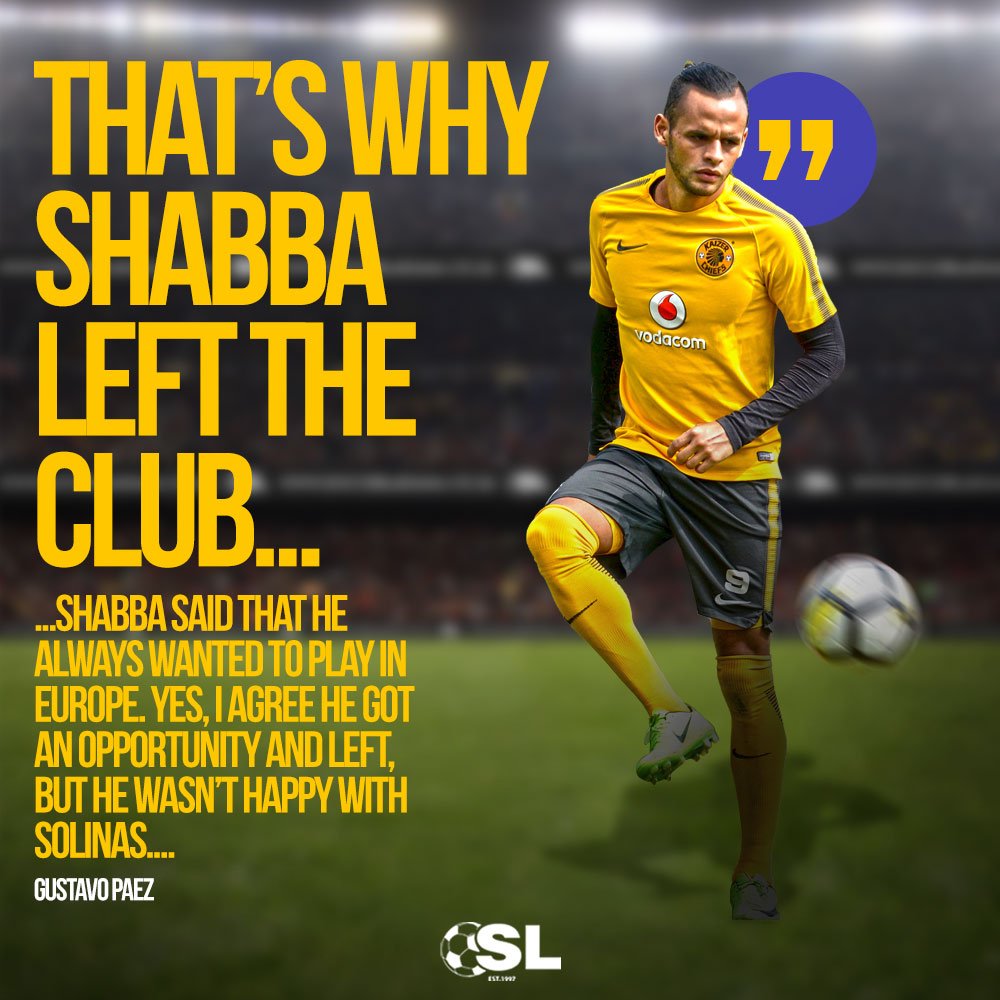 🗣 Exclusive Interview: Gustavo Paez. The former Kaizer Chiefs forward spills all the tea in this tell-all interview. ☕️👀

For the full interview, get the latest issue of Soccer Laduma (1138). On Sale Now!