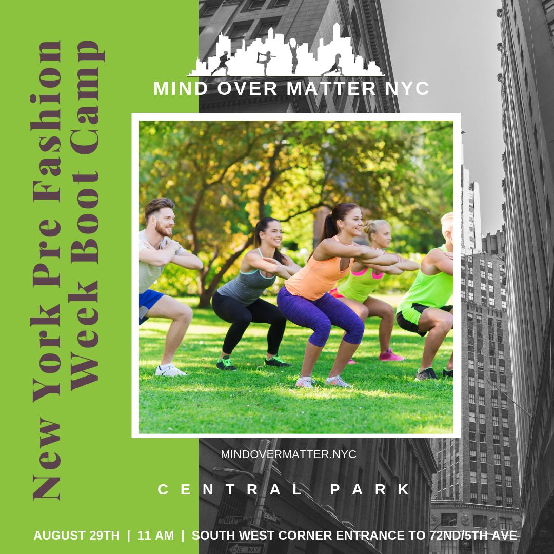 MindOMatterNYC's tweet photo. New York Pre Fashion Week Boot Camp 
August 29th | 11 AM #CentralPark
South west corner entrance to 72nd/5th Ave 

#NYFW #mindovermatter #hiittraining #hiitclass #fullbodyworkout #outdoorworkout #warriors #workout #fitness #fitnessmotivation #fitnessmodel #NewYorkFashionWeek https://t.co/m18WaApVPN