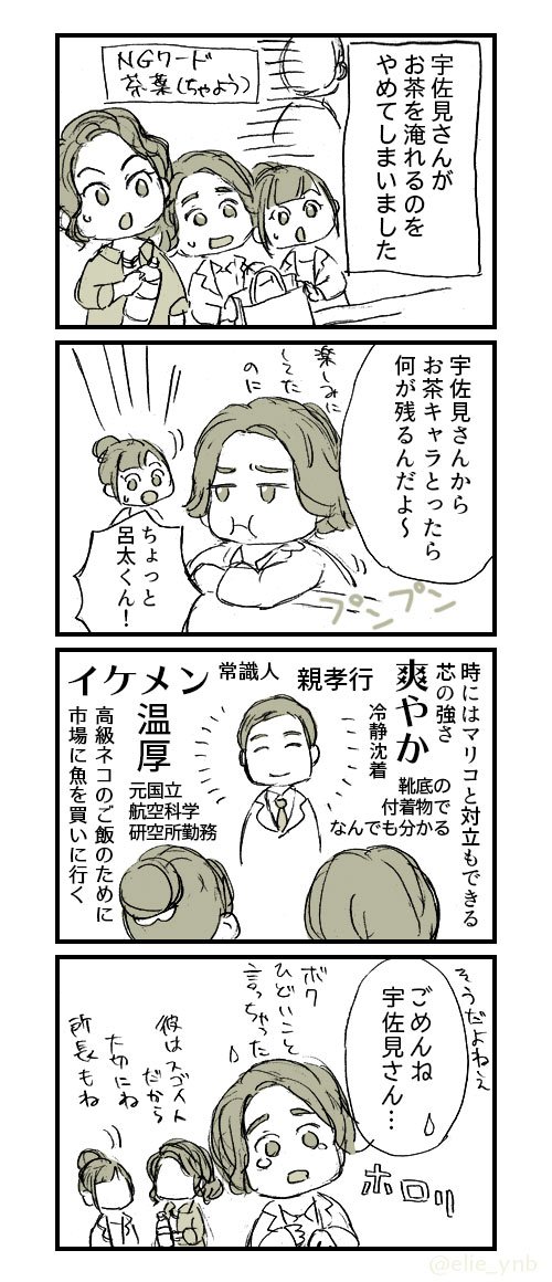 【科捜研の女】
宇佐見さん-お茶=??? 